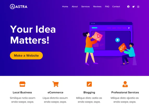 Astra Ücretsiz E-Ticaret Temaları